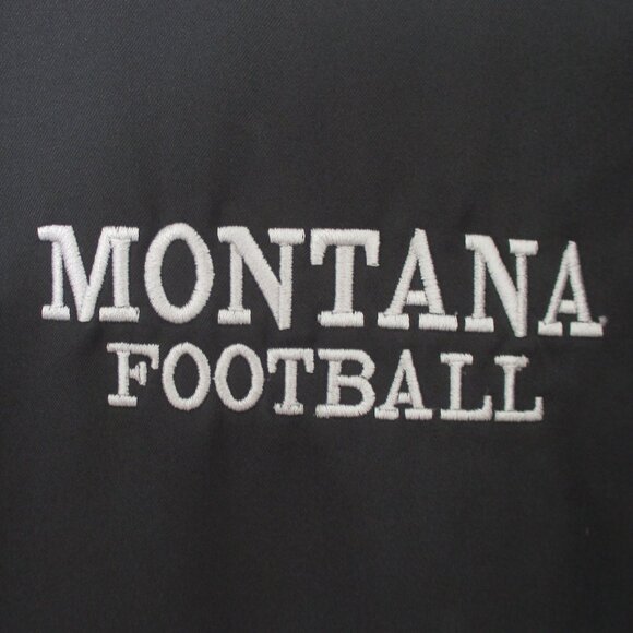 Nike Dri-Fit Mens L/S "Montana Football" Black Full-Zip Windbreaker - Size XL - Picture 2 of 3
